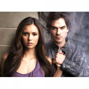 Vampire Diaries el nosotros Drama customized 19 x 14 inch seda impresión Póster/papel pintado gran regalo, tela, 33x24 inch