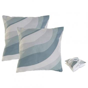 Set de Cojines Home ESPRIT Ondas 45 x 5 x 45 cm (2 Unidades)