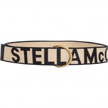 Stella McCartney Women's Beige Logo Belt with Adjustable Closure, Size M