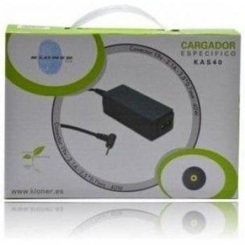 Kloner KAS40 - Cargador para portátil Asus mini, 90 W, color negro