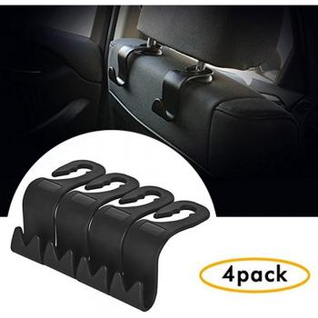 Ganchos para reposacabezas del asiento del coche, organizador de almacenamiento, percha para bolsa de compras y bolso de mano