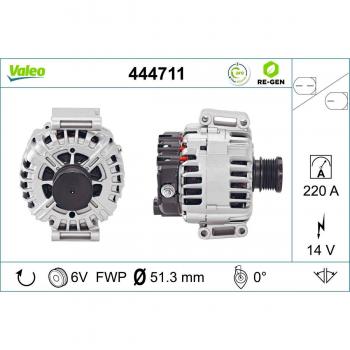 Alternador VALEO 444711 de alta eficiencia