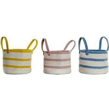 Cesta Dkd Home Decor Algodón