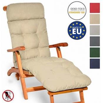 Cojín Colchoneta para Tumbonas de Exterior Flair DC - Comodidad Extra Naturaleza 200x50x8cm