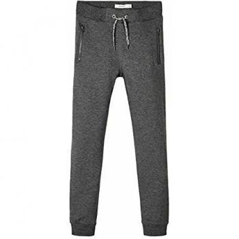 Name It Boys' Jogging Pants NKMHONK - Solid Color, Dark Grey Melange