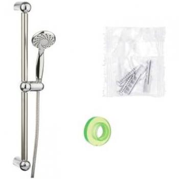 Set de Ducha Berilo Blanco Plateado Metal