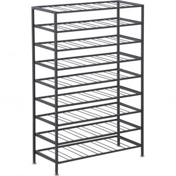 Botellero HOMCOM para 54 botellas, dimensiones 63L x 25A x 91H cm, metal negro
