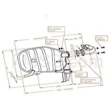 0553 SILENCIADOR SITOPLUS PARA HONDA VISION 80