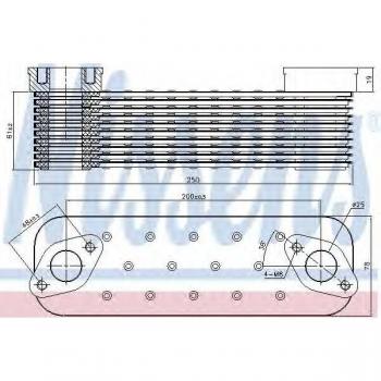 Enfriador de aceite NISSENS 90727 - Tipo: Enfriador de aceite; Características: Compatible con motores, diseño eficiente para la reducción de temperatura del aceite, fabricado con materiales de alta calidad, fácil instalación, adecuado para