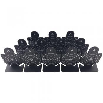 Airsoft Magic Full Metal un valiente guerrero objetivos de disparo 12 pcs para AEG GBB airsoft – negro