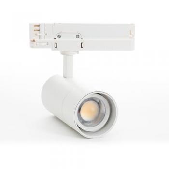 Foco Carril LED Trifásico 20W Wild CCT CRI90 No Flicker Multiángulo 24-60º Blanco