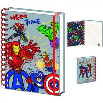 Cuaderno de espiral A5 Avengers (Hero Club) 21 x 15 cm