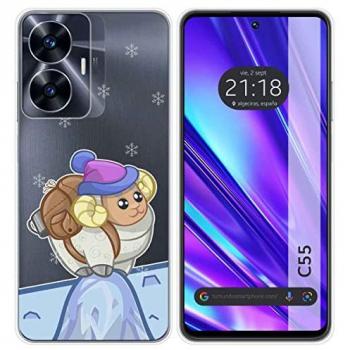 Funda Silicona Transparente Personalizada Cabra para Realme C55