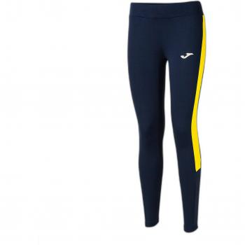 Joma Eco Championship Women's Long Leggings in Navy Yellow