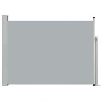 Toldo Lateral Retráctil para Jardín Gris 120x500 cm