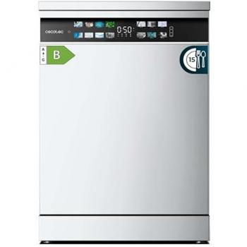 Lavavajillas Cecotec Bolero Aguazero 6700 B - 60cm, 15 Cubiertos, Clase B, Motor Inverter Plus, Pantalla Fullcolor XXL, 8 Programas, O2 Dry y Turbo Dry