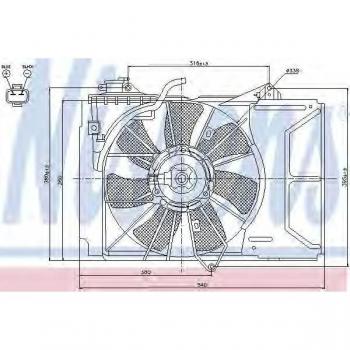 Ventilador de Radiador Nissens 85328 con Alta Eficiencia