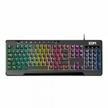 Teclado Gaming EDM 07751 for Players Negro Qwerty Español
