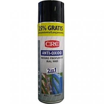 CRC - Spray Imprimación De Zinc Más Color En Un Sólo Producto.Antioxido Ral 9005 Negro 500Ml