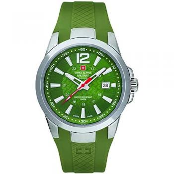 Reloj Deportivo Swiss Alpine Military® 43mm 10ATM Modelo SAM7058.1838 Verde