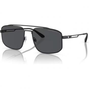 Emporio Armani EA2139 300187 57 Square Matte Black Men's Sunglasses