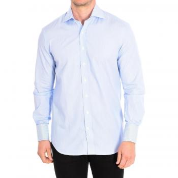 Café Coton-Camisa manga larga cuello solapa cierre a botones ALCAZAR3 hombre