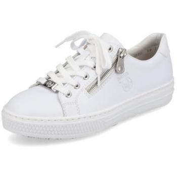 Zapatillas Rieker Newark para Mujer, Talla 41, Color Blanco, con Plantilla Memosoft, Calzado Deportivo y Casual