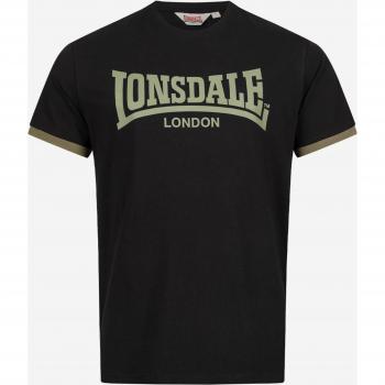Camiseta de Manga Corta Lonsdale Townhead Negra para Hombre