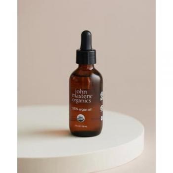 John Masters Organics 100% Argan Oil 59ml - 100% argan oil for face, body and hair, USDA Certified, Cold Pressed, Premium Grade Treatment for Skin, Hair, Face, Body, Scalp