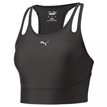 Puma Run Ultraform Crop Sujetador Deportivo Mujeres - Negro, sujetador deportivo, color negro, diseño de tirantes, adecuado para actividades deportivas