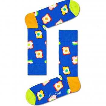 Happy Socks Toast Design Crew Socks - White, Light Yellow, Yellow, Red, Light Green - Size: 41-46