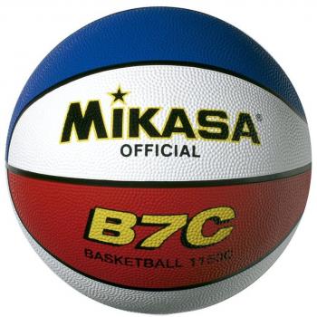 Mikasa B7C Balón Baloncesto Goma Tricolor-7