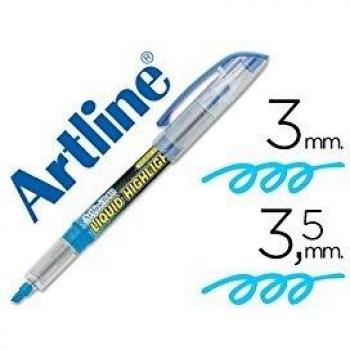 ROTULADOR ARTLINE FLUORESCENTE EK-640 AZUL -PUNTA BISELADA