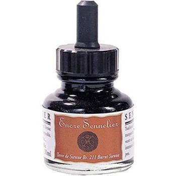 Tinta Sennelier 30ml Verde Primavera 873 a base de gommalacca