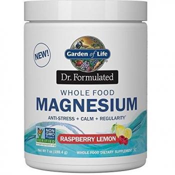 Garden of Life Raw Whole Food Magnesium and Vitamin D3 Supplement - 5000 IU, Raspberry Lemon Flavor - 60 Vegan Capsules