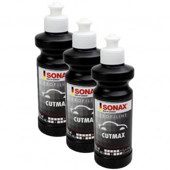 3 x Sonax 02461410 ProfiLine cutmax – Pasta de abrillantado 250 ml