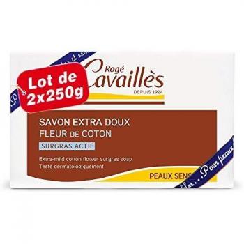 Roge Cavaillès Jabón Cantidad Extra suave Flor de Algodón Lote de 2 x 250 g