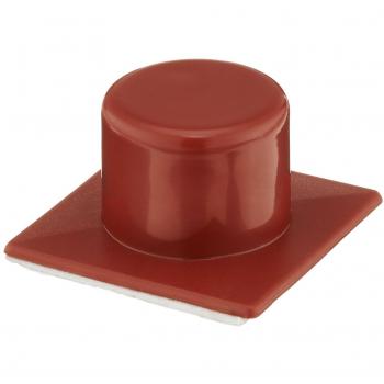 BRINOX Tope Puerta plástico Adhesivo, Marrón, 2.2x4.2x4.2 cm