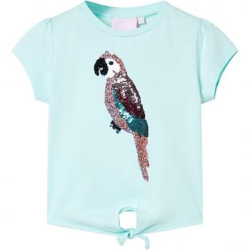 Camiseta infantil aguamarina claro 104