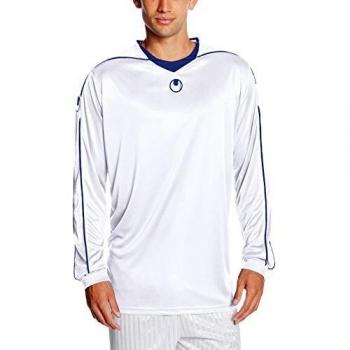 uhlsport Camiseta Stream II Manga Larga, Todo el año, Unisex, Color Blanco y Azul, tamaño XXL