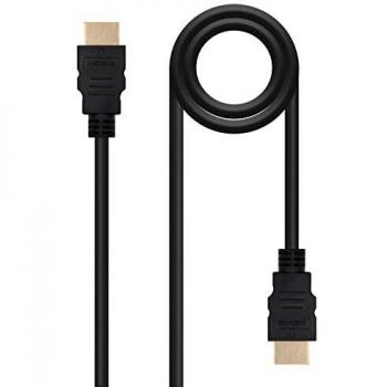 NANOCABLE 10.15.1700 - Cable HDMI V1.4 Alta Velocidad/HEC), A/M-A/M, Negro, 1 m