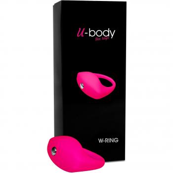 Anillo Vibrador Para El Pene W-Ring - 500 Cosmetics, material silicona suave, diseño ergonómico, resistente al agua, múltiples modos de vibración, recargable por USB