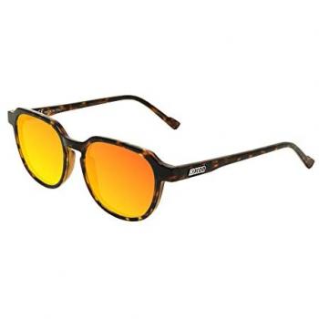 Gafas de sol deportivas Scicon Vertex Demi negras con lente multiespejada naranja y roja