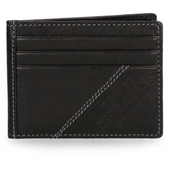 Pepe Jeans Heat Tarjetero, 10 cm, 0.07 Litros, Negro