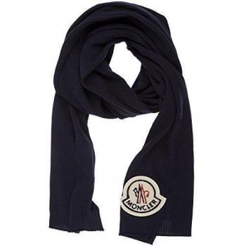 Moncler bufanda de hombre en lana nuevo blu