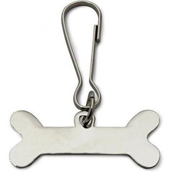ARQUIVET Chapa metálica para Perros en Forma de Hueso - 3,5 x 1 cm - Placa para Grabar el Nombre de tu Perro - Chapa para Personalizar - Accesorios caninos