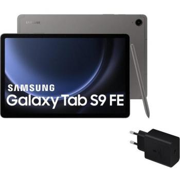 Samsung Galaxy Tab S9 FE 5G 10.9 8/256GB Gris con Pantalla Super AMOLED y Cargador Rápido de 25W