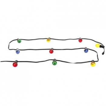 Guirnalda de luces Nirvana, 10 lámparas, multicolor, plástico, IP44