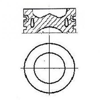Nüral 87-139500-00 pistón