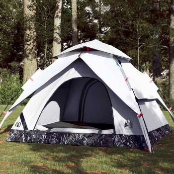 Quick Release 4-Person White Blackout Dome Camping Tent